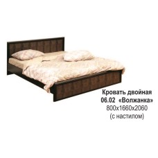 Спальня модульная Волжанка кровать на 1600 с настилом